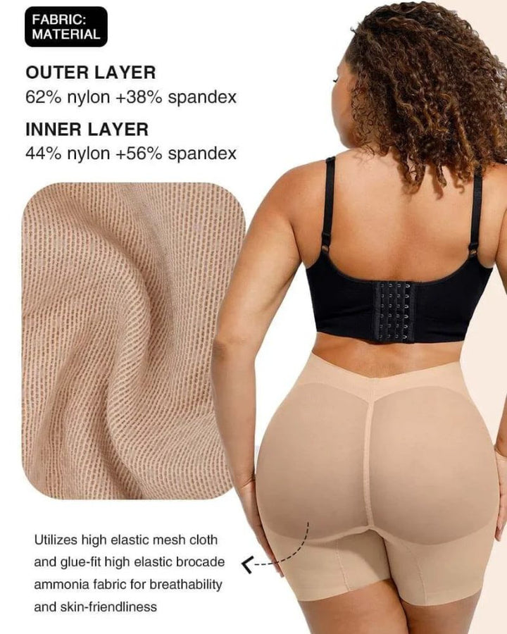 V Wasited Mesh Smooth Butt-Lifting Shorts