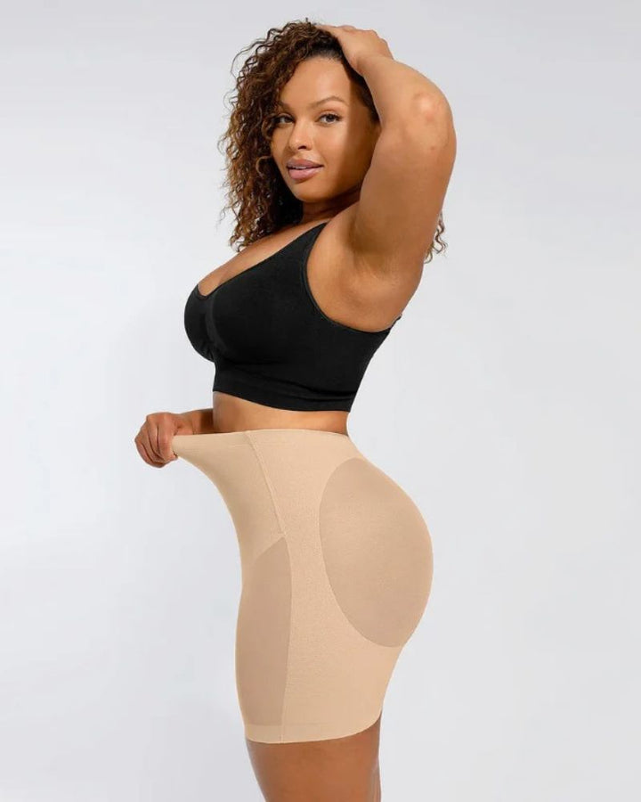 V Wasited Mesh Smooth Butt-Lifting Shorts