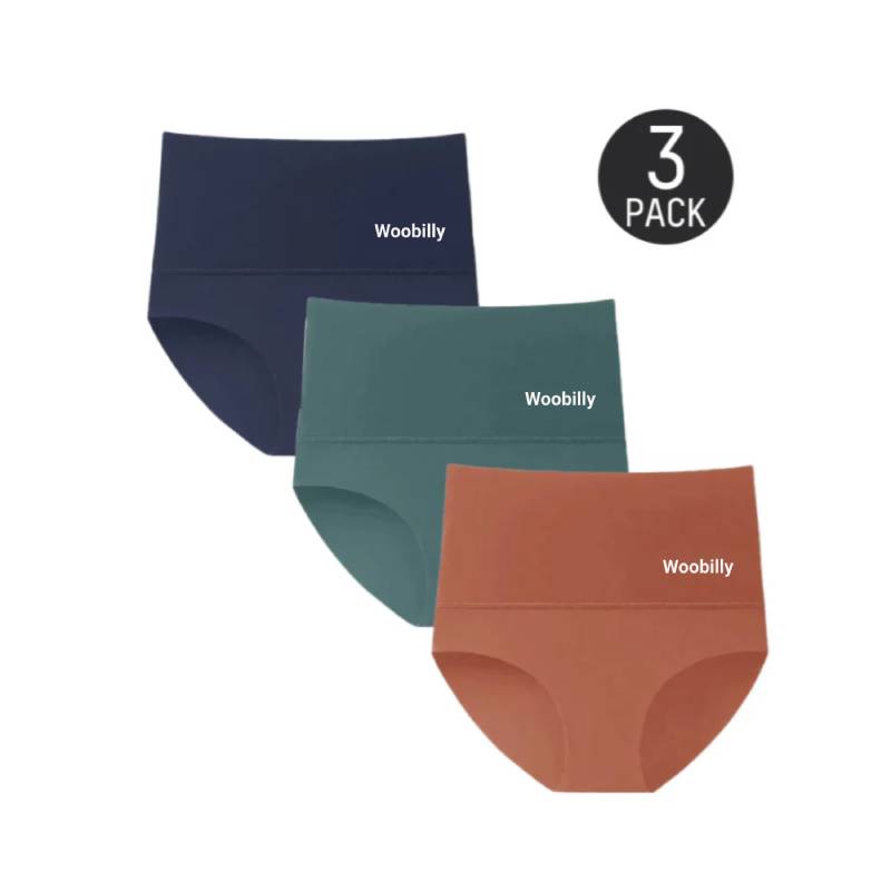 3-Pack High Waisted Tummy Control Briefs for Women