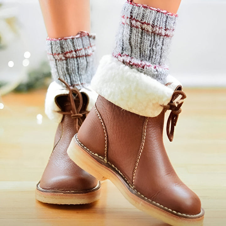 Olivia™ - Bequemer wasserdichter Stiefel mit Wollfutter