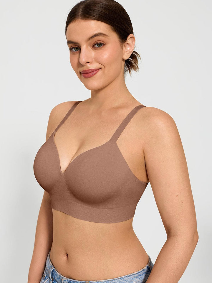 2-Pack ContourLift™ Seamless Wireless Shaping Push Up Bra Bundle