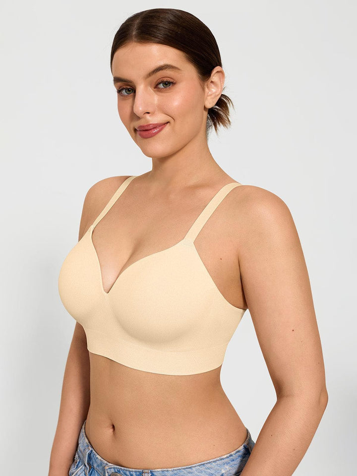 2-Pack ContourLift™ Seamless Wireless Shaping Push Up Bra Bundle
