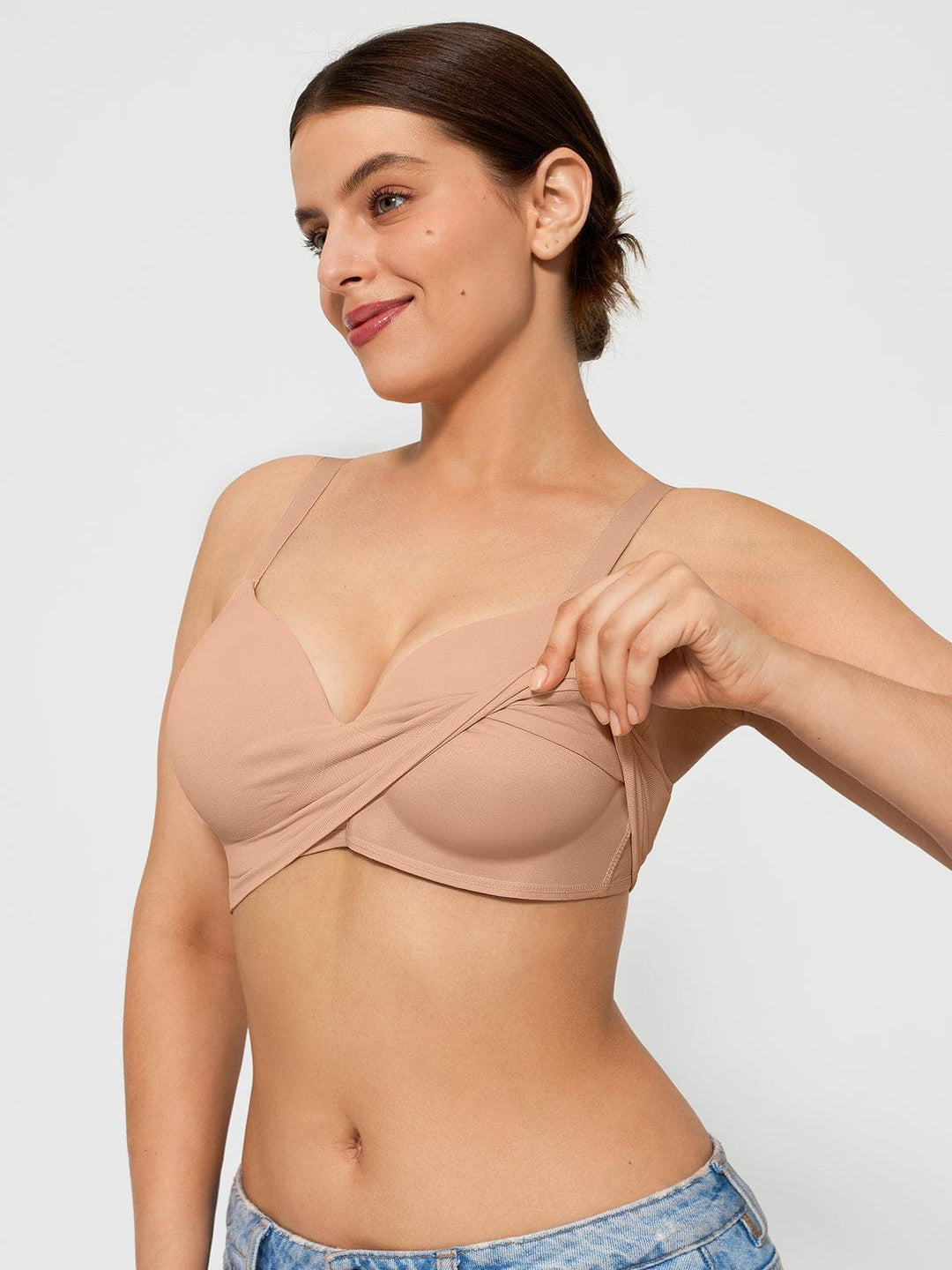 4-Pack ContourLift™  Seamless Wireless Shaping Push Up Bra Bundle