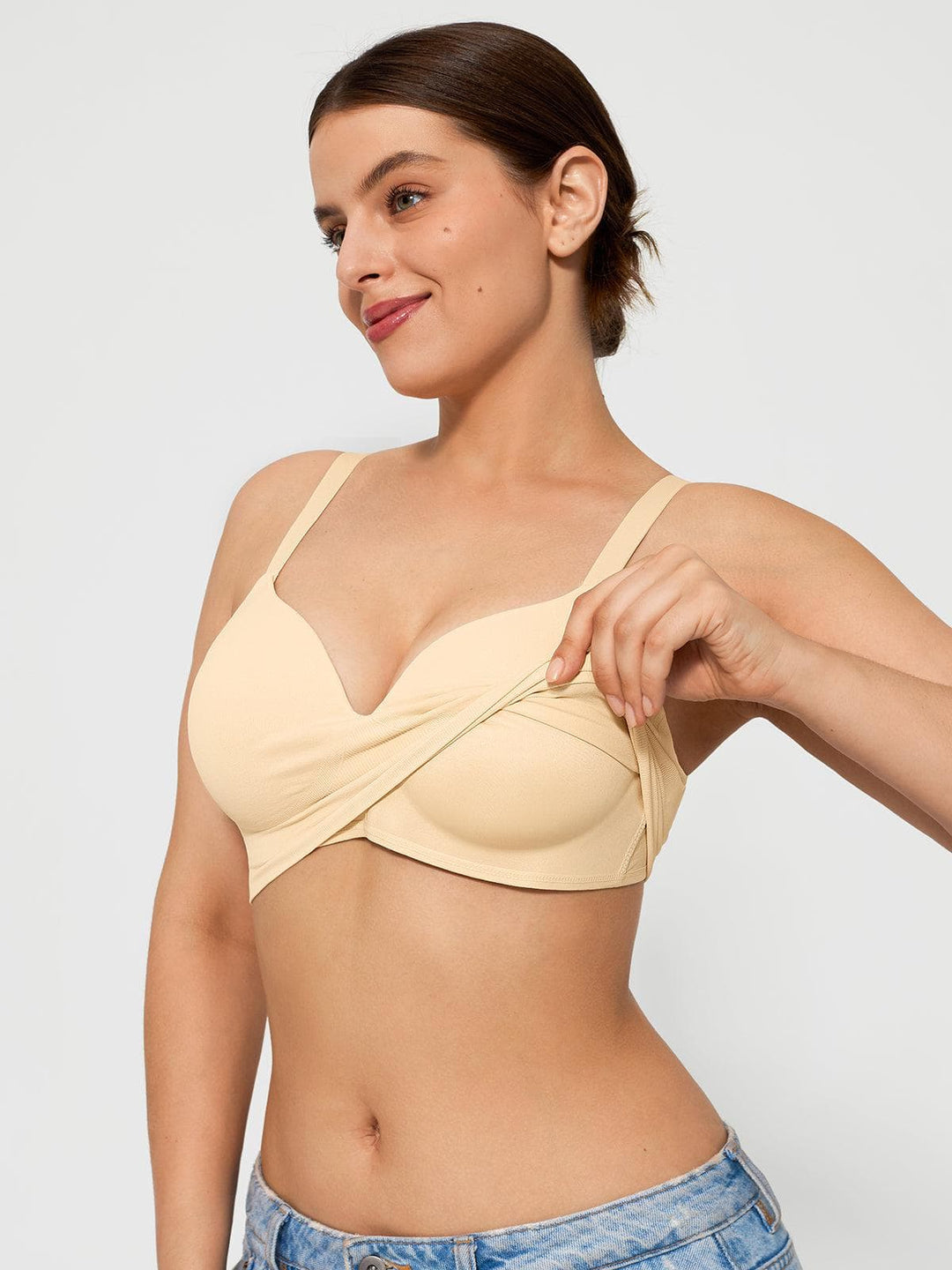 4-Pack ContourLift™  Seamless Wireless Shaping Push Up Bra Bundle