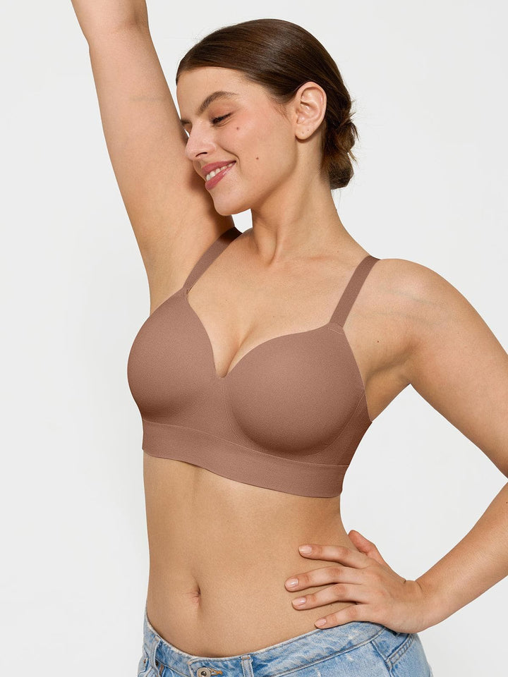 2-Pack ContourLift™ Seamless Wireless Shaping Push Up Bra Bundle