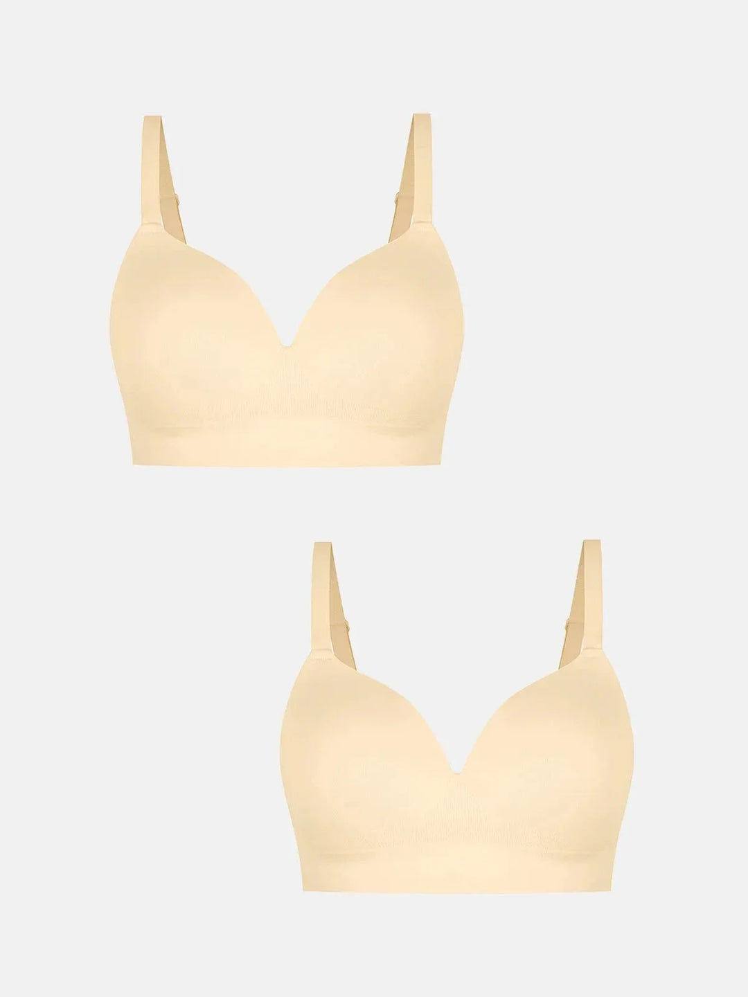 2-Pack ContourLift™ Seamless Wireless Shaping Push Up Bra Bundle
