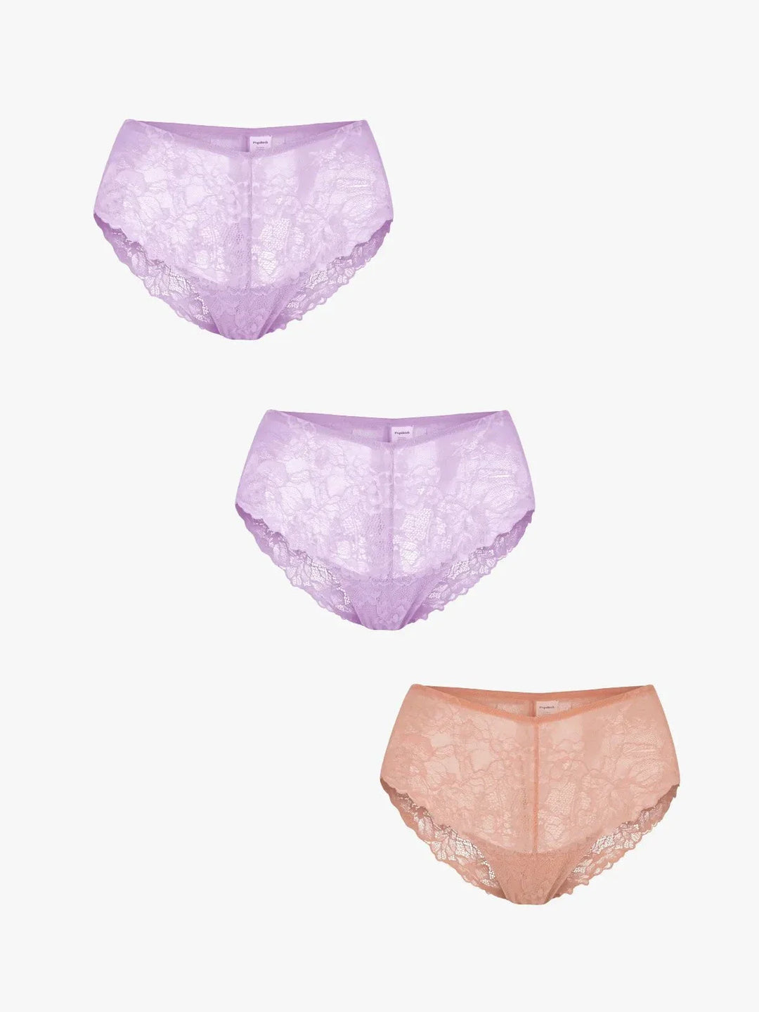 3-Pack Mid-Rise Lace Brief Bundle