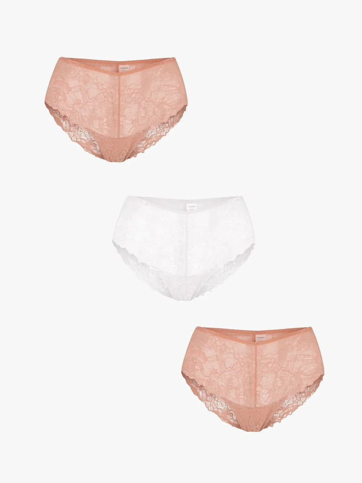 3-Pack Mid-Rise Lace Brief Bundle