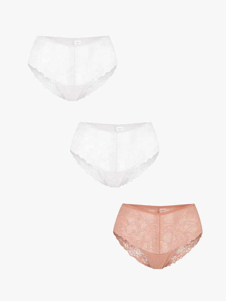 3-Pack Mid-Rise Lace Brief Bundle