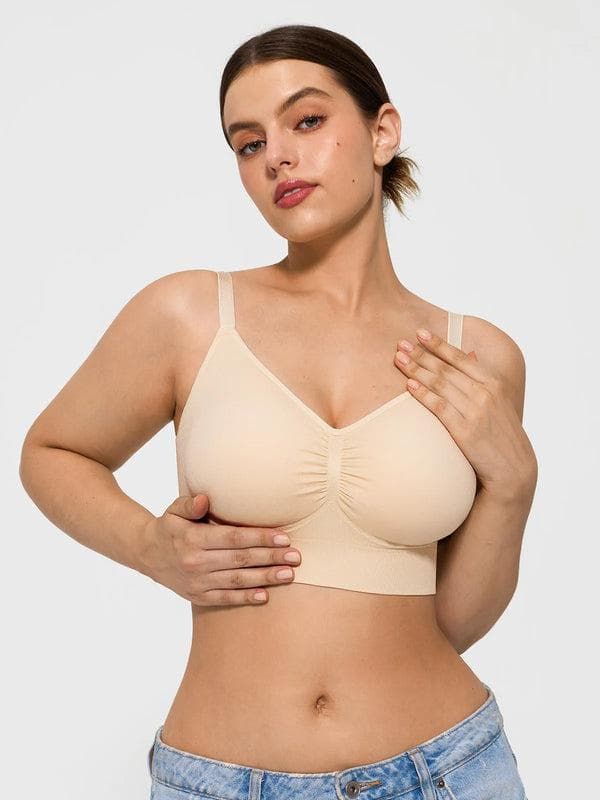 3-Pack Seamless Comfort Removable Pad Everyday Bra Bundle