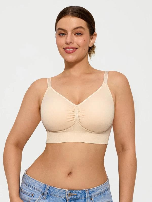 4-Pack Seamless Comfort Removable Pad Everyday Bra Bundle