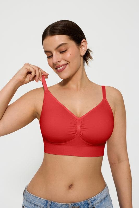 3-Pack Seamless Comfort Removable Pad Everyday Bra Bundle