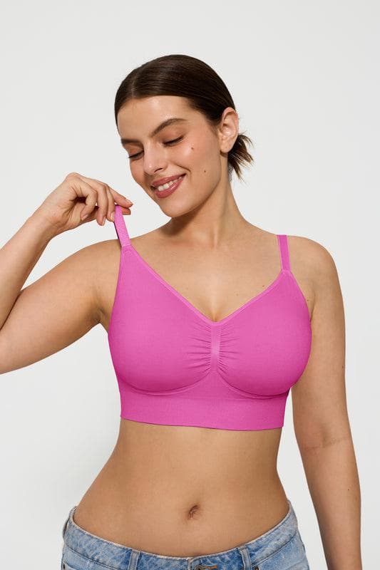4-Pack Seamless Comfort Removable Pad Everyday Bra Bundle