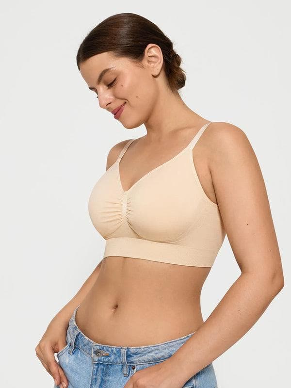4-Pack Seamless Comfort Removable Pad Everyday Bra Bundle