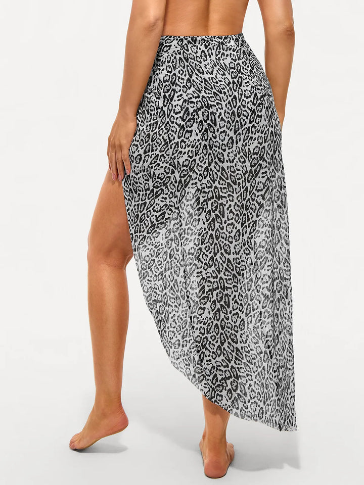 Bias Twist Mesh Sarong Coverup - Modefluss