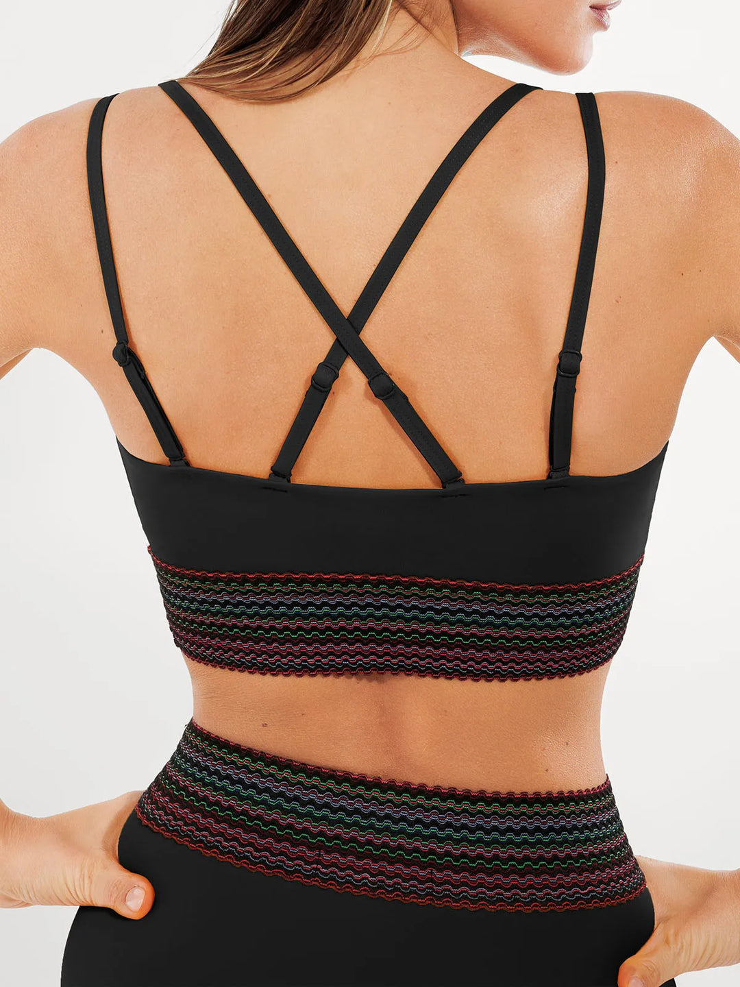 Boho Trim High Waist Tummy Control Bikini Set - Modefluss