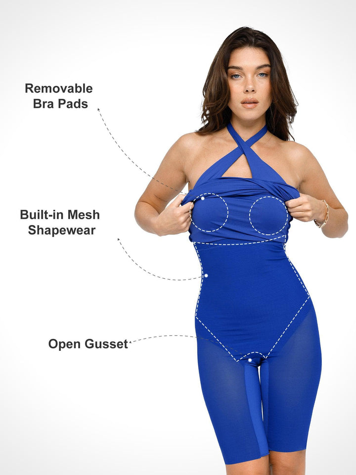 Shapewear Built-In Sculpting Midi Dress or Jumpsuit - Modefluss