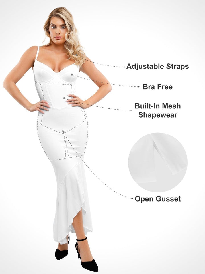 Shapewear Hourglass Corset Maxi Dress or Thong Bodysuit - Modefluss
