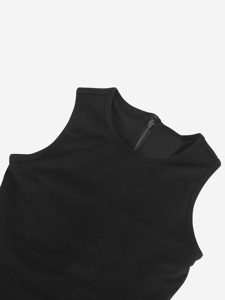 Shapewear Modal Sleeveless Crew Neck Slimming Maxi Dress - Modefluss