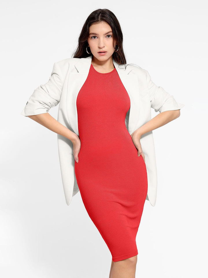 Shapewear Modal Tummy Control Midi Dress - Modefluss