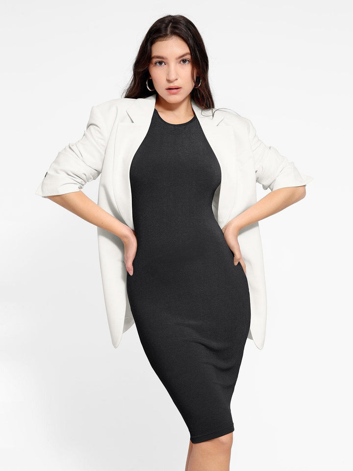 Shapewear Modal Tummy Control Midi Dress - Modefluss