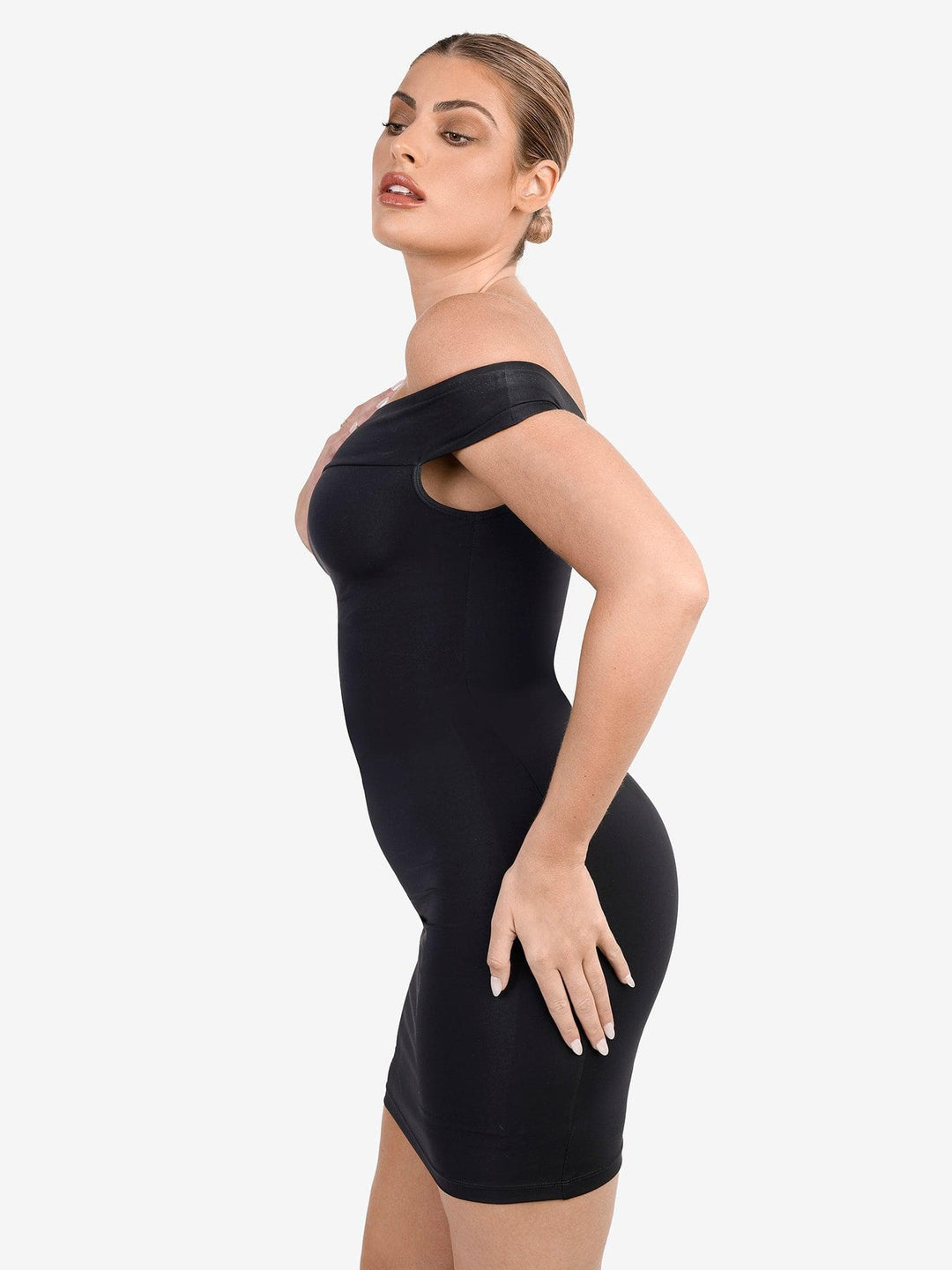Shapewear Off-the-Shoulder Bodycon Mini Dress - Modefluss