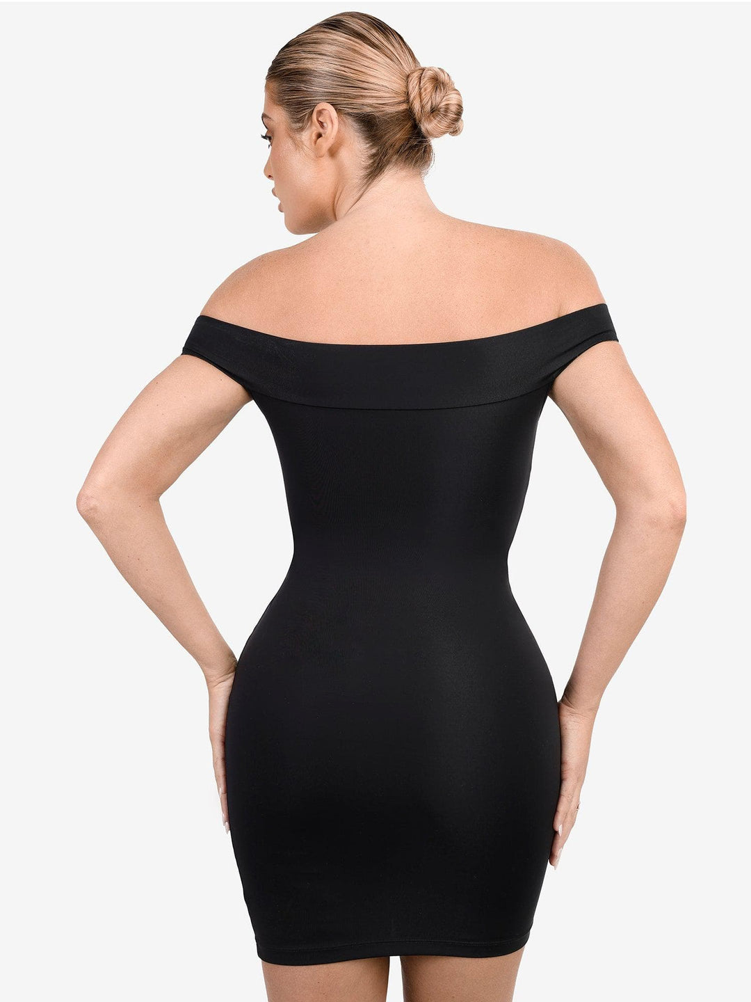Shapewear Off-the-Shoulder Bodycon Mini Dress - Modefluss