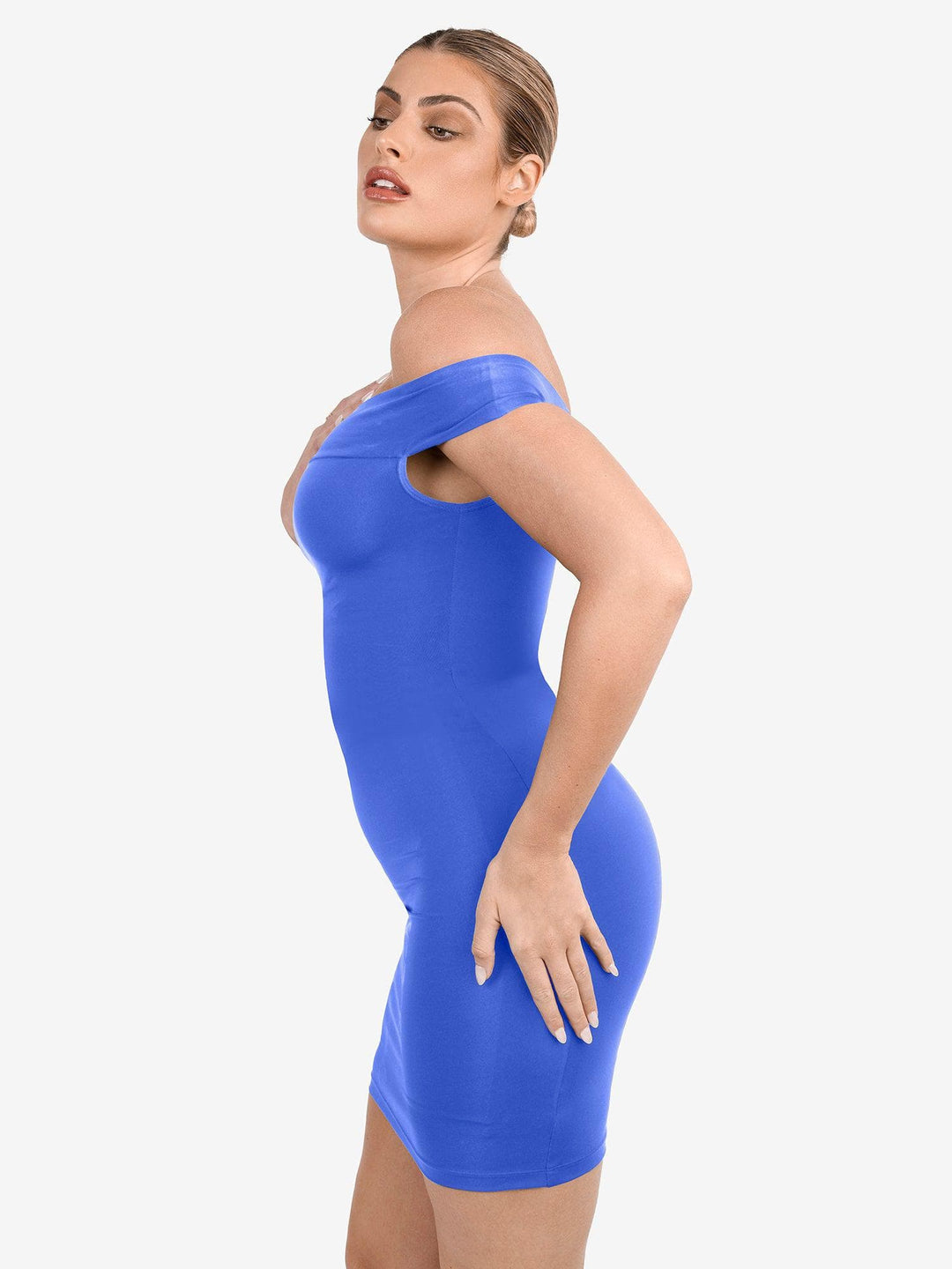 Shapewear Off-the-Shoulder Bodycon Mini Dress - Modefluss