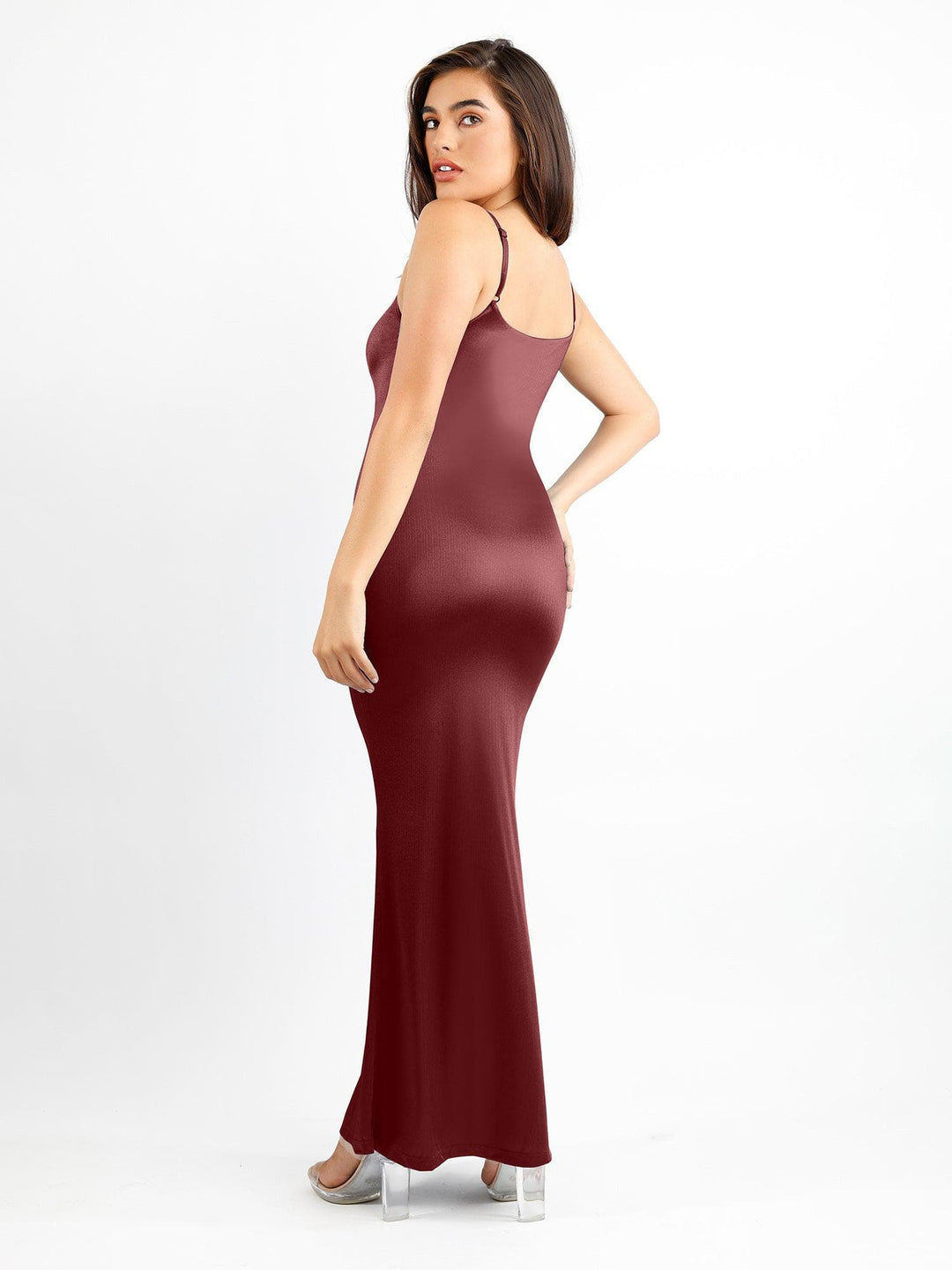 Shapewear Shine Slimming Tummy Control Maxi Slip Dress - Modefluss