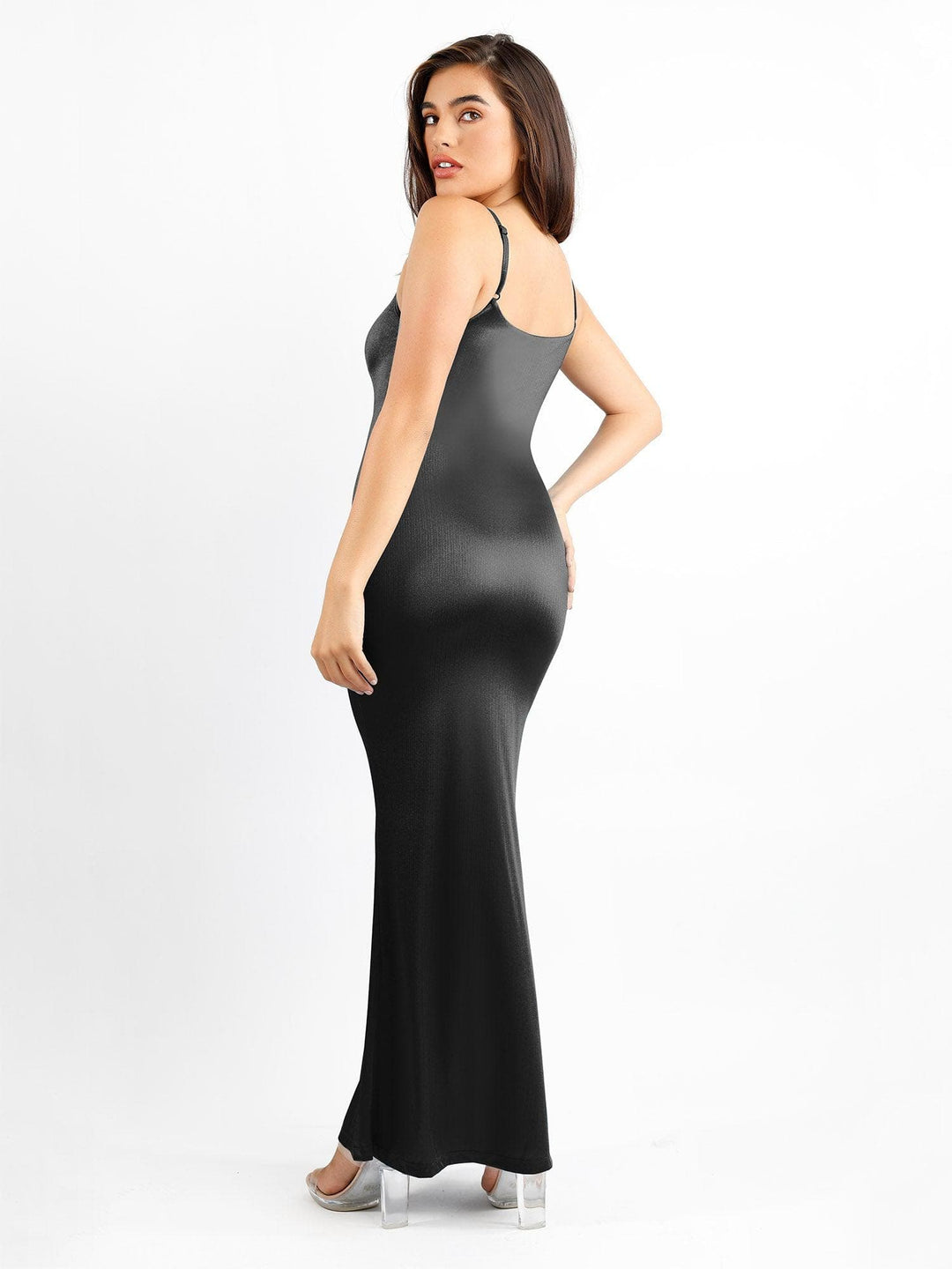 Shapewear Shine Slimming Tummy Control Maxi Slip Dress - Modefluss
