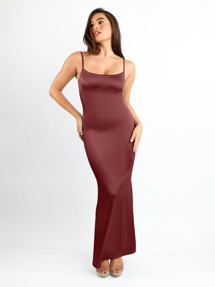 Shapewear Shine Slimming Tummy Control Maxi Slip Dress - Modefluss