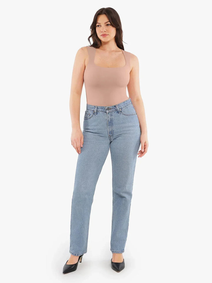 Cloud-Touch Double-Layer Shaping Sleeveless Top - Modefluss