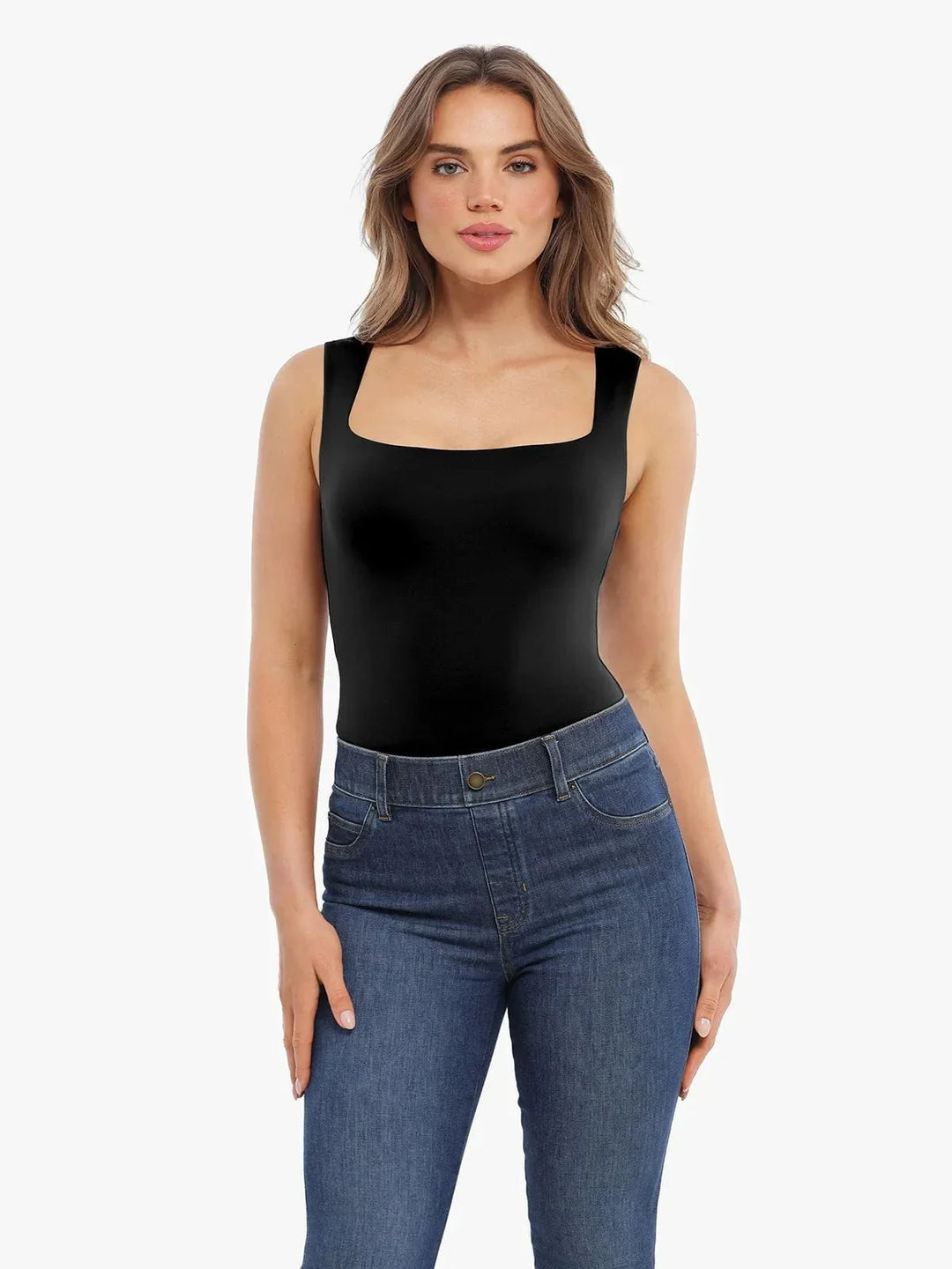 Cloud-Touch Double-Layer Shaping Sleeveless Top - Modefluss