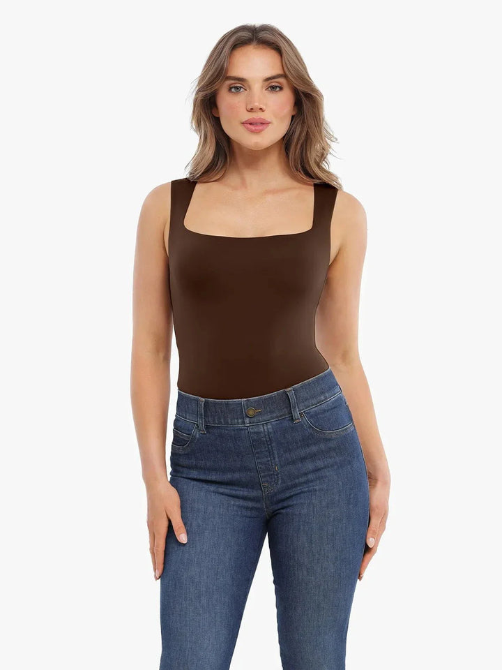 Cloud-Touch Double-Layer Shaping Sleeveless Top - Modefluss