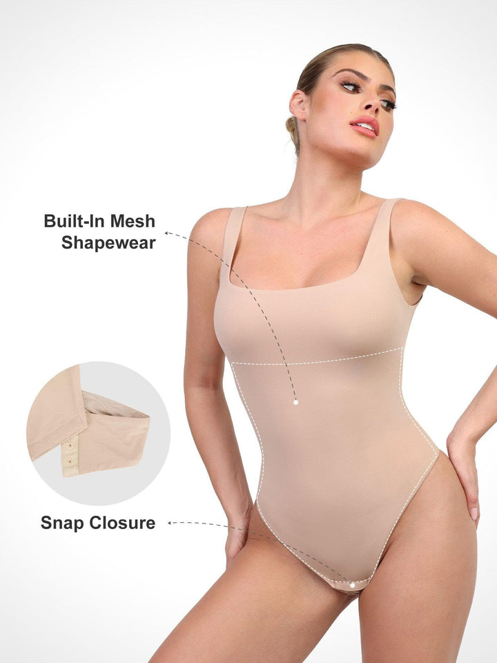 Shapewear CloudSense Tank Neck Low Back Sculpting Bodysuit - Modefluss