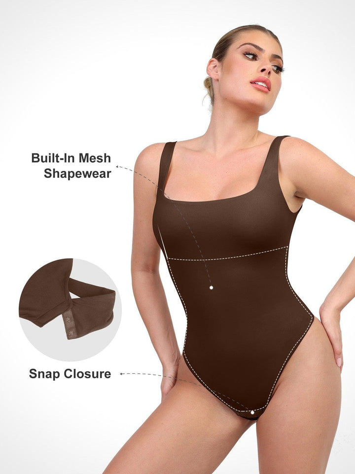 Shapewear CloudSense Tank Neck Low Back Sculpting Bodysuit - Modefluss