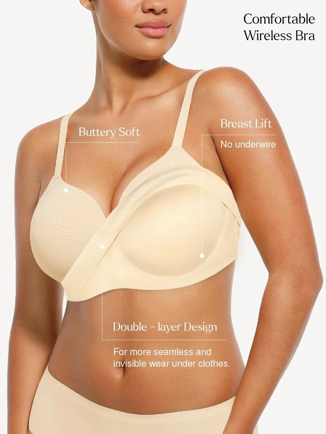ContourLift™ Seamless Wireless Shaping Push Up Bra - Modefluss