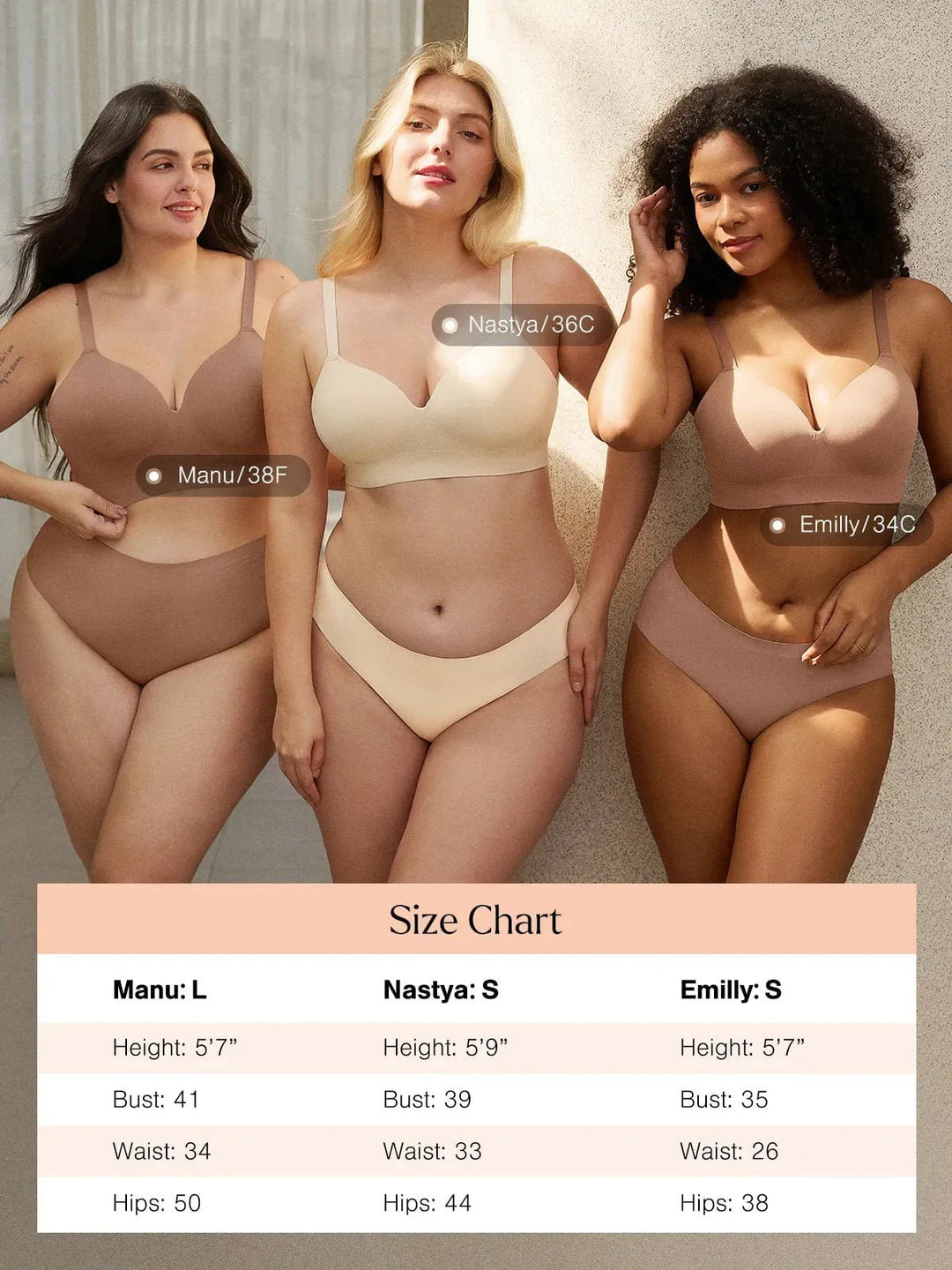 ContourLift™ Seamless Wireless Shaping Push Up Bra - Modefluss
