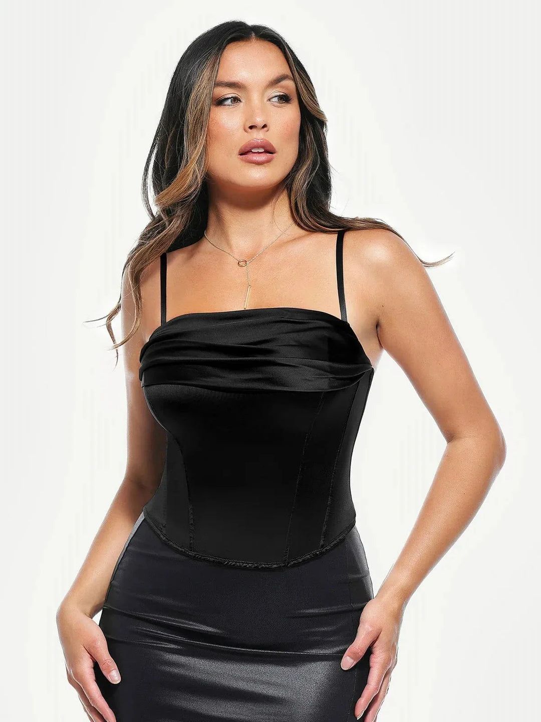 Draped Sculpting Floral-Print Camisole Top - Modefluss