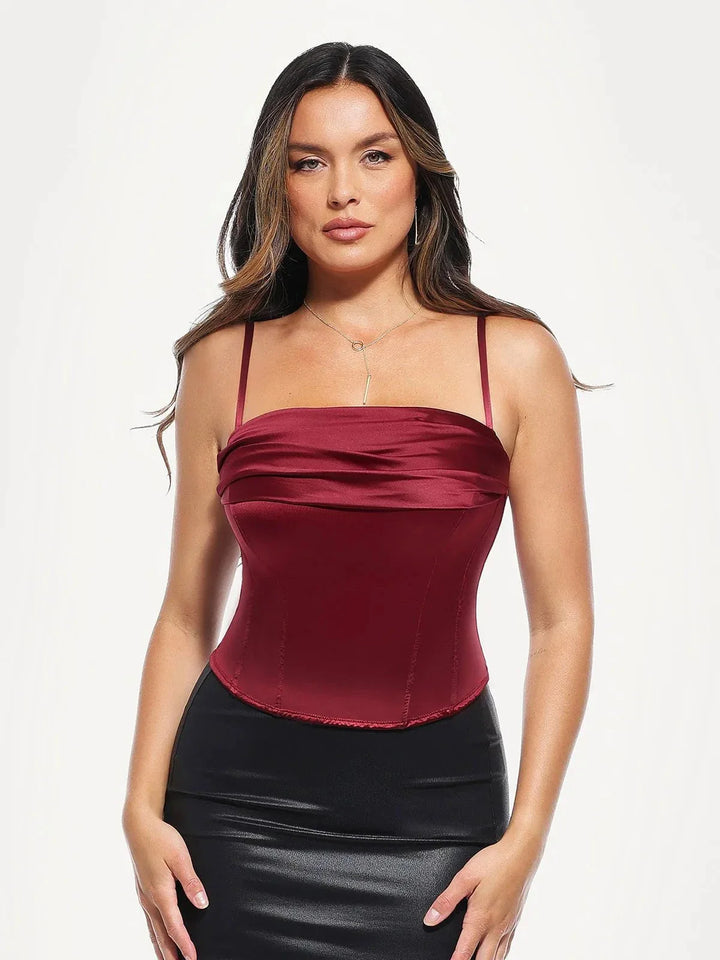 Draped Sculpting Floral-Print Camisole Top - Modefluss