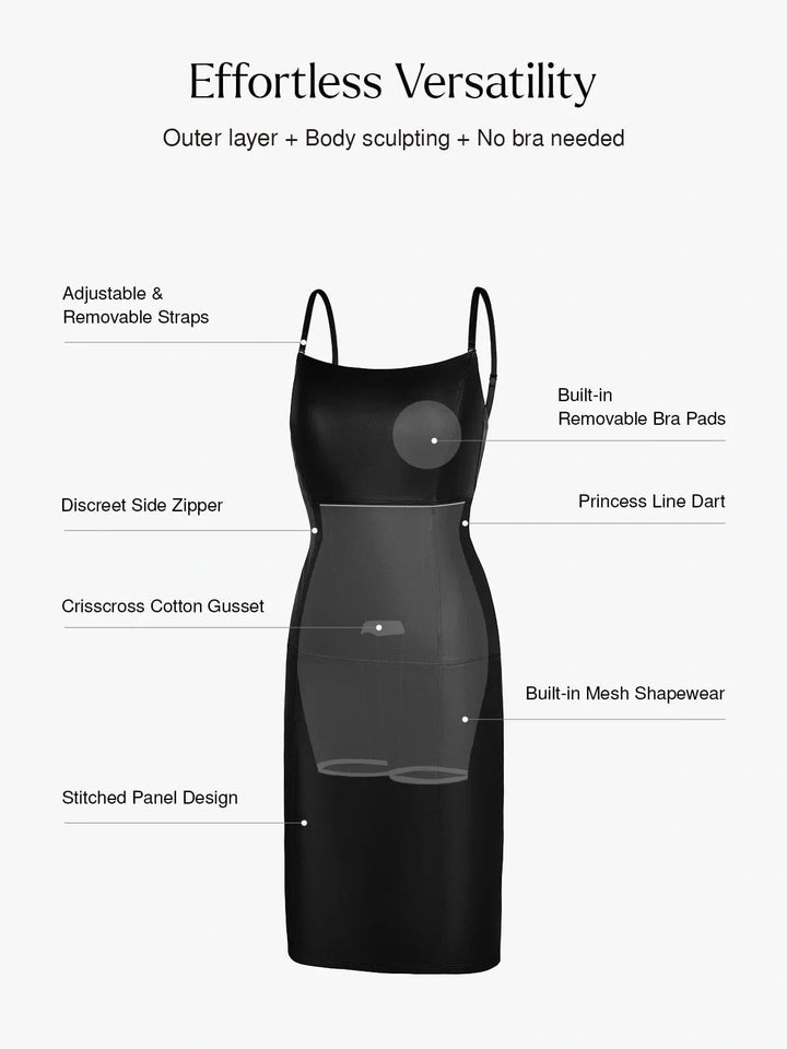 Dual-Wear Sculpting Faux Leather Dress - Modefluss