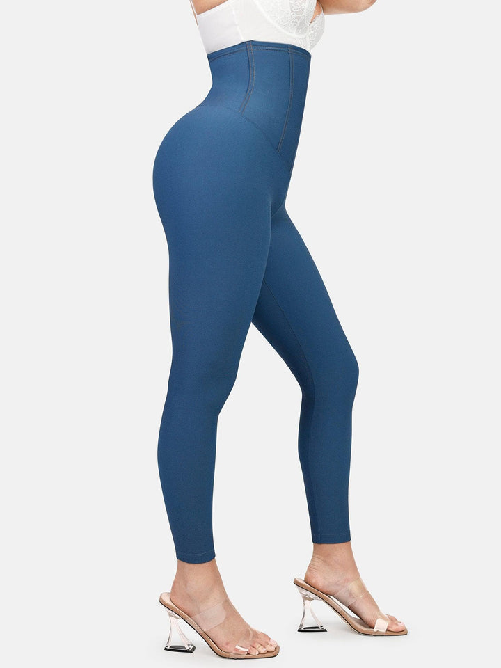 Shapewear High-Waist Tummy Control Denim Leggings - Modefluss