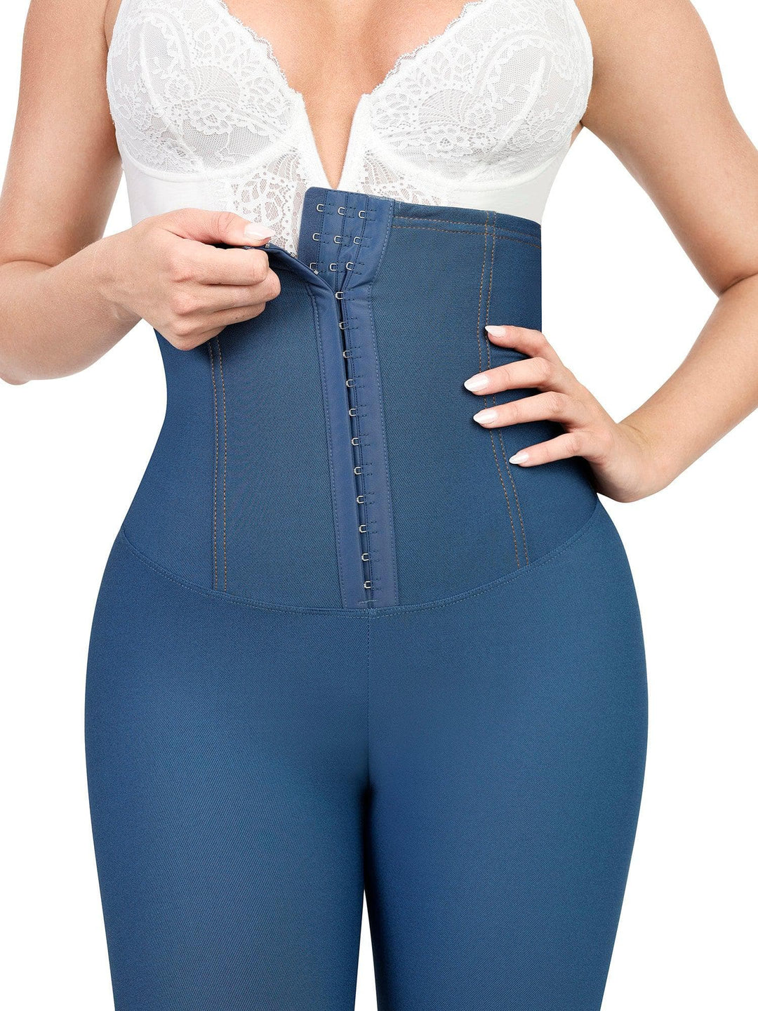 Shapewear High-Waist Tummy Control Denim Leggings - Modefluss