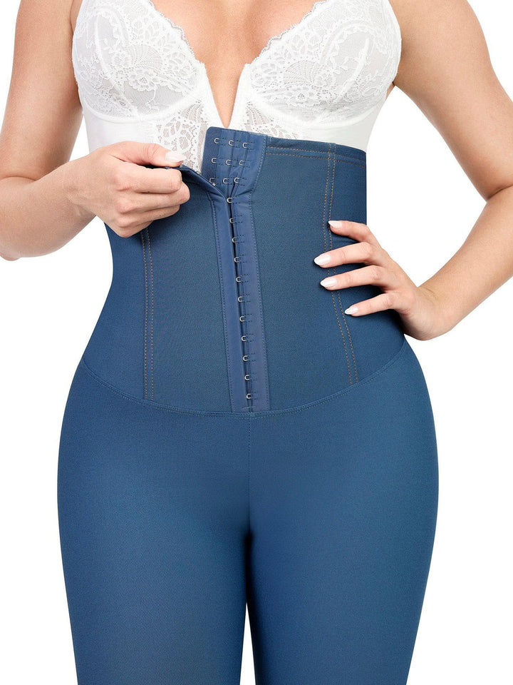 Shapewear High-Waist Tummy Control Denim Leggings - Modefluss