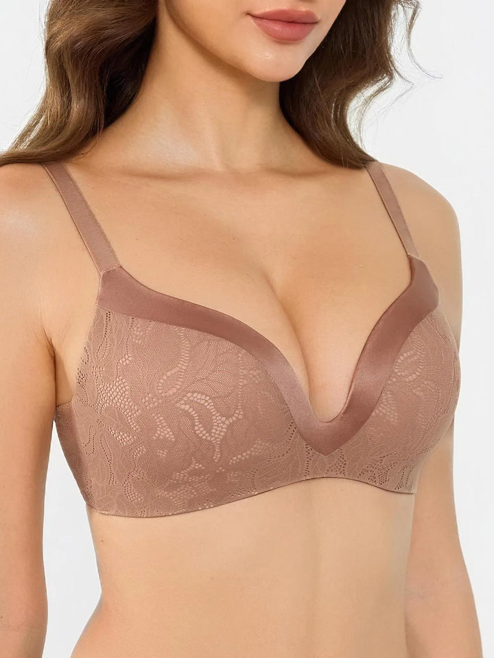Lace Full Coverage Comfort Sculpting Plunge Bra - Modefluss