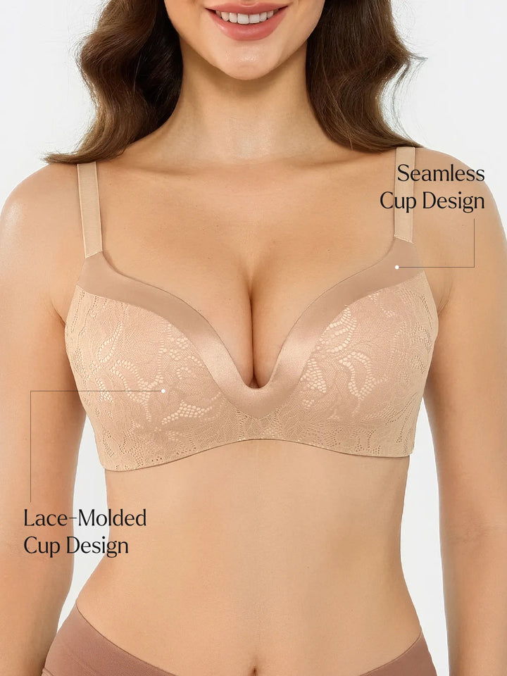 Lace Full Coverage Comfort Sculpting Plunge Bra - Modefluss