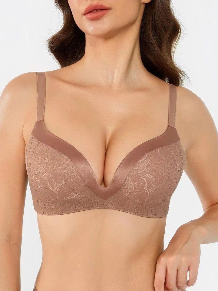 Lace Full Coverage Comfort Sculpting Plunge Bra - Modefluss