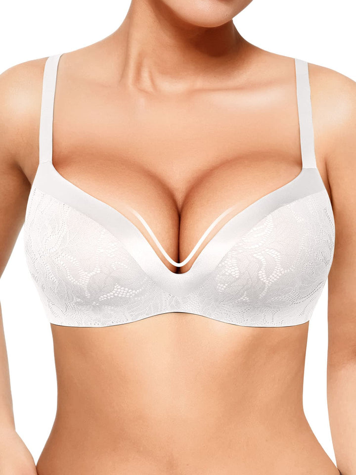 Lace Full Coverage Comfort Sculpting Plunge Bra - Modefluss