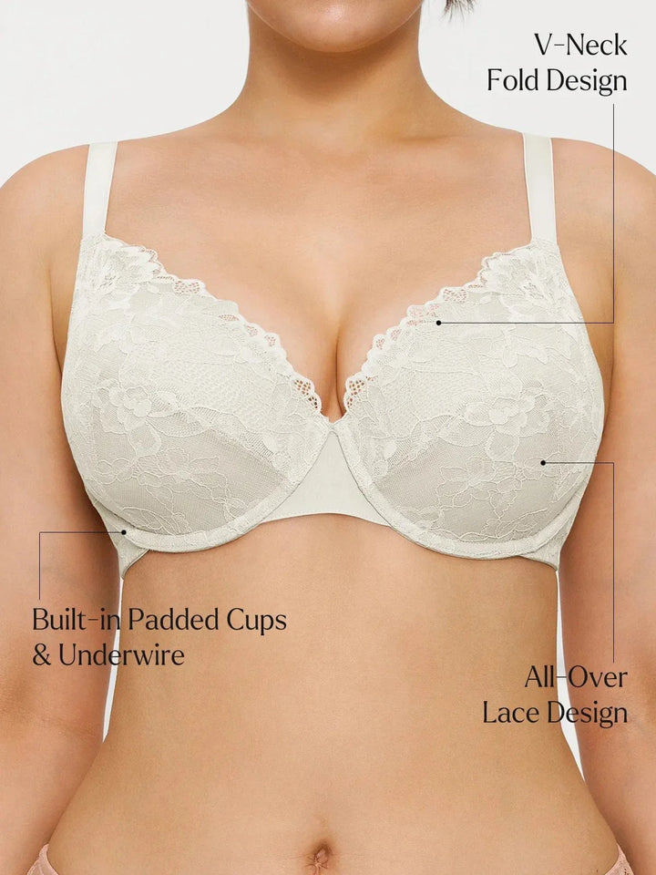 Lace Full-Cup Underwire Comfort Support Bra