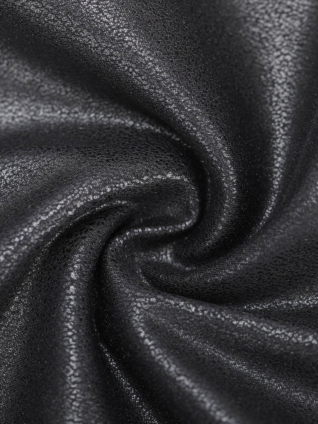 Shapewear Long Sleeve Faux Leather V-Neck Sculpting Bodysuit